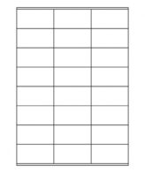 Planche d'étiquettes standards